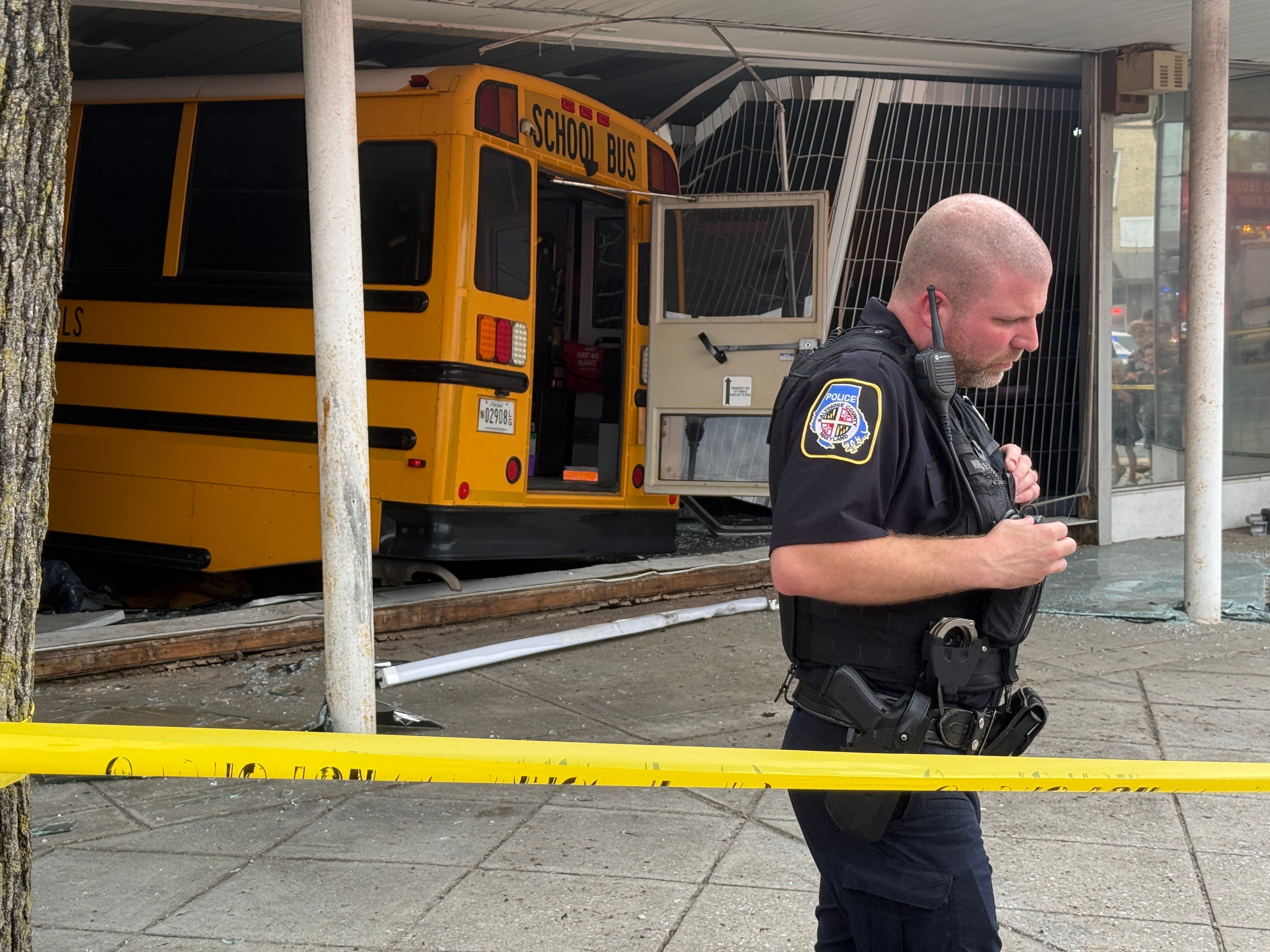 JULY, 21, 2026 - A bus crashed into a building in Parkville on Tuesday afternoon, officials said.