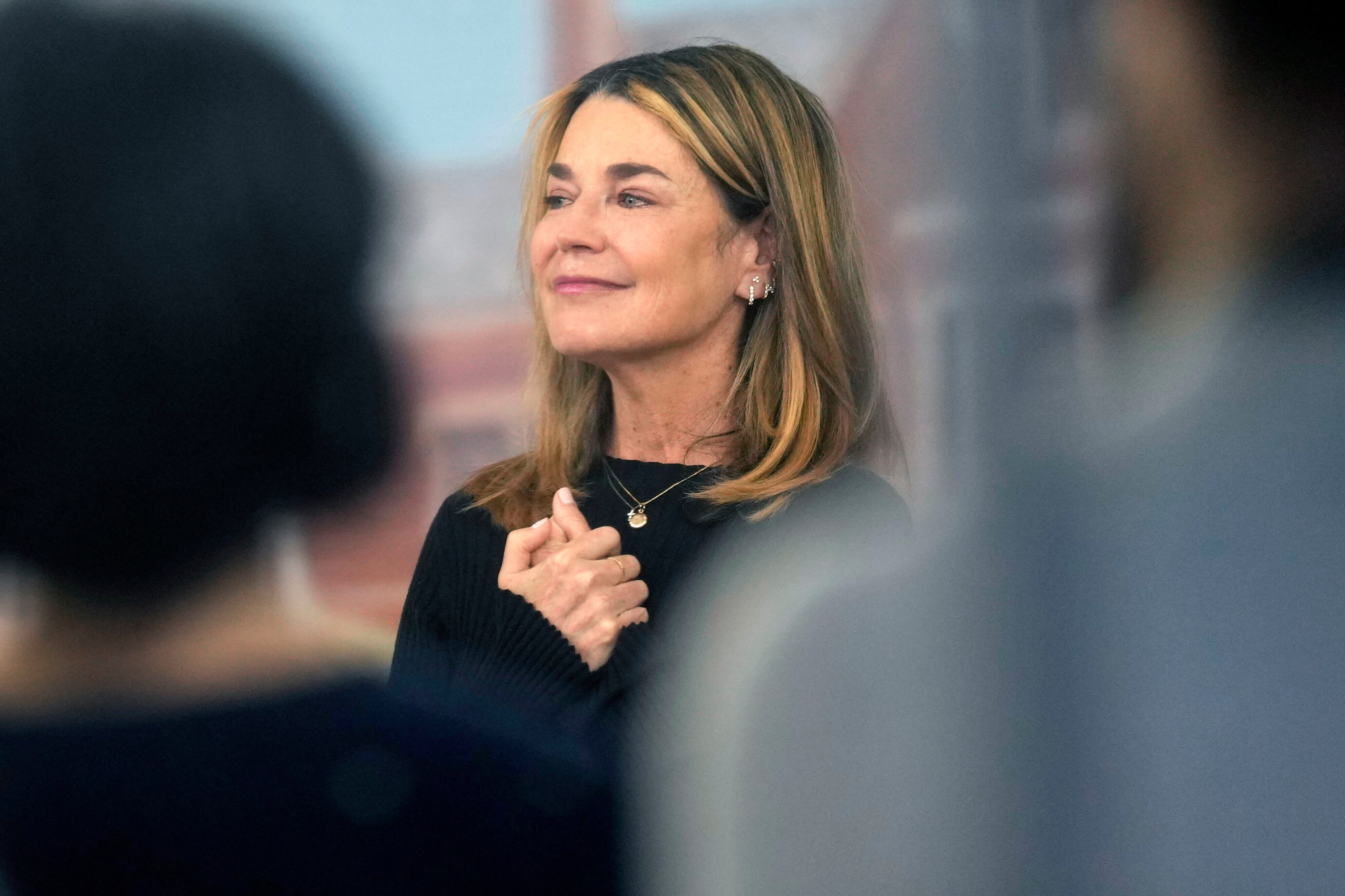 Savannah Guthrie visits the Today show at Rockefeller Plaza in New York on Thursday, March 5, 2026.