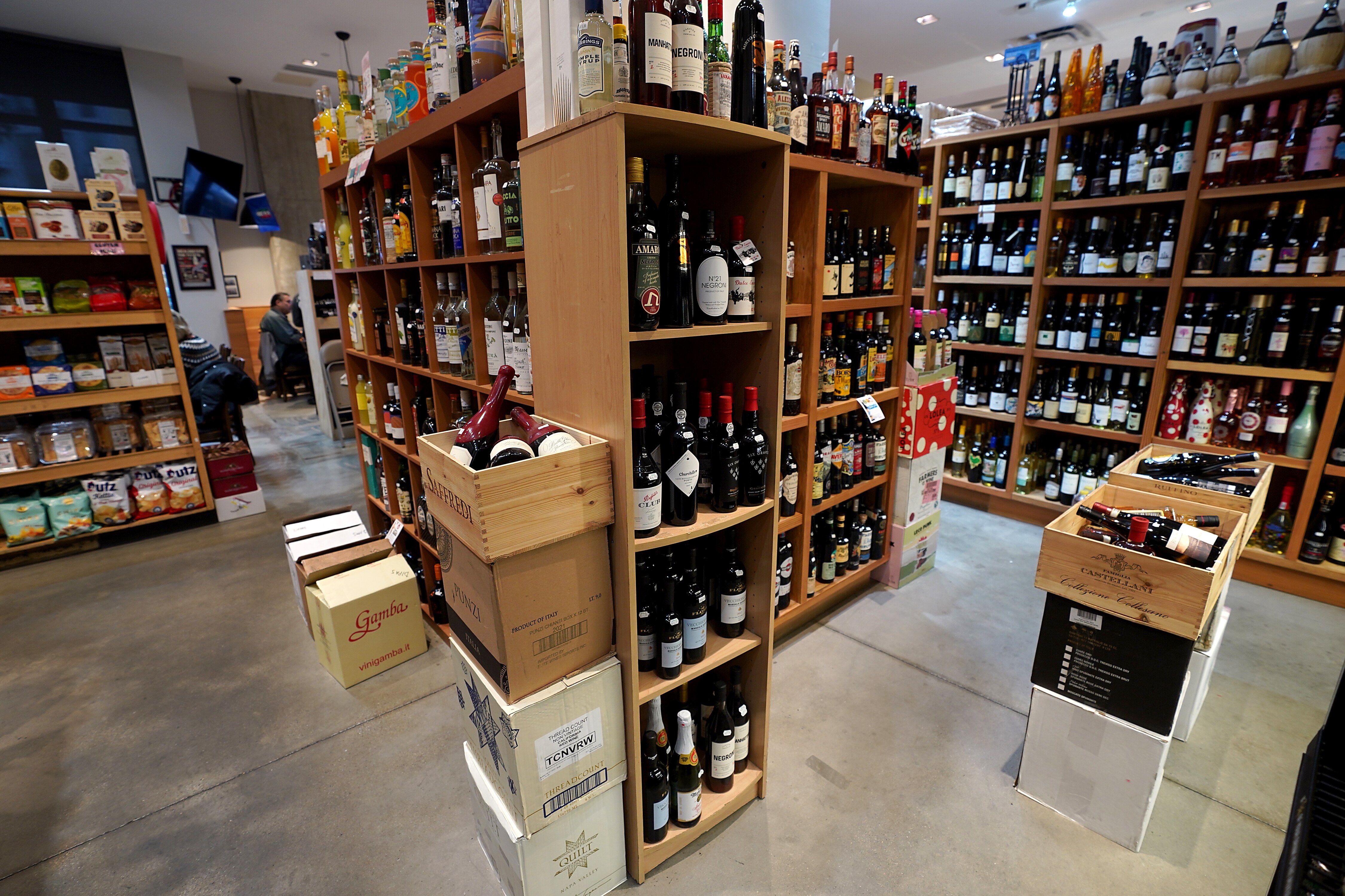 DiPasquale’s Italian Market is one of the few exceptions where people can purchase groceries and wine together.