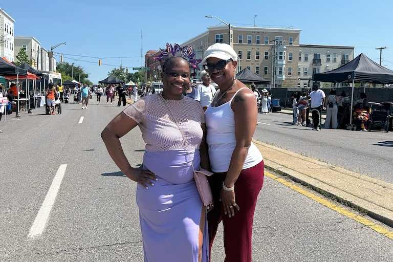 Music, games and food filled Park Heights Avenue on Saturday afternoon for the annual Spider Anderson Music and Arts Festival. Kelly Johnson and her mother walked down Park Heights Avenue to enjoy the festival. This is Johnson’s second time attending the event.