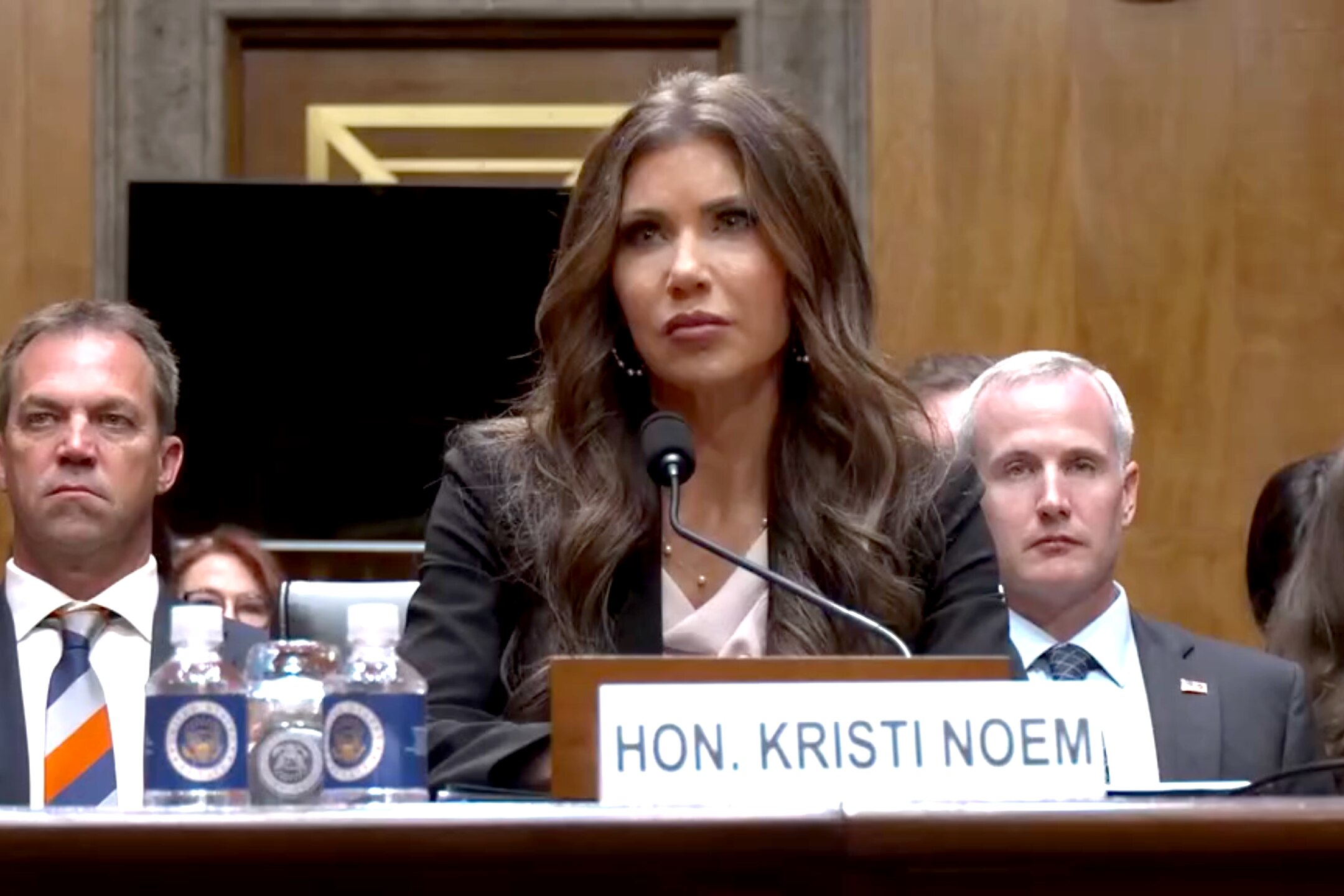 Homeland Security Secretary Kristi Noem testified on May 20, 2025, on President Trump's 2026 budget request for her department. During the hearing Secretary Noem says habeas corpus "is a constitutional right that the president has to be able to remove people from this country," misstating the definition of the legal procedure that allows a person to challenge, in a court of law, their detention or imprisonment by the government.