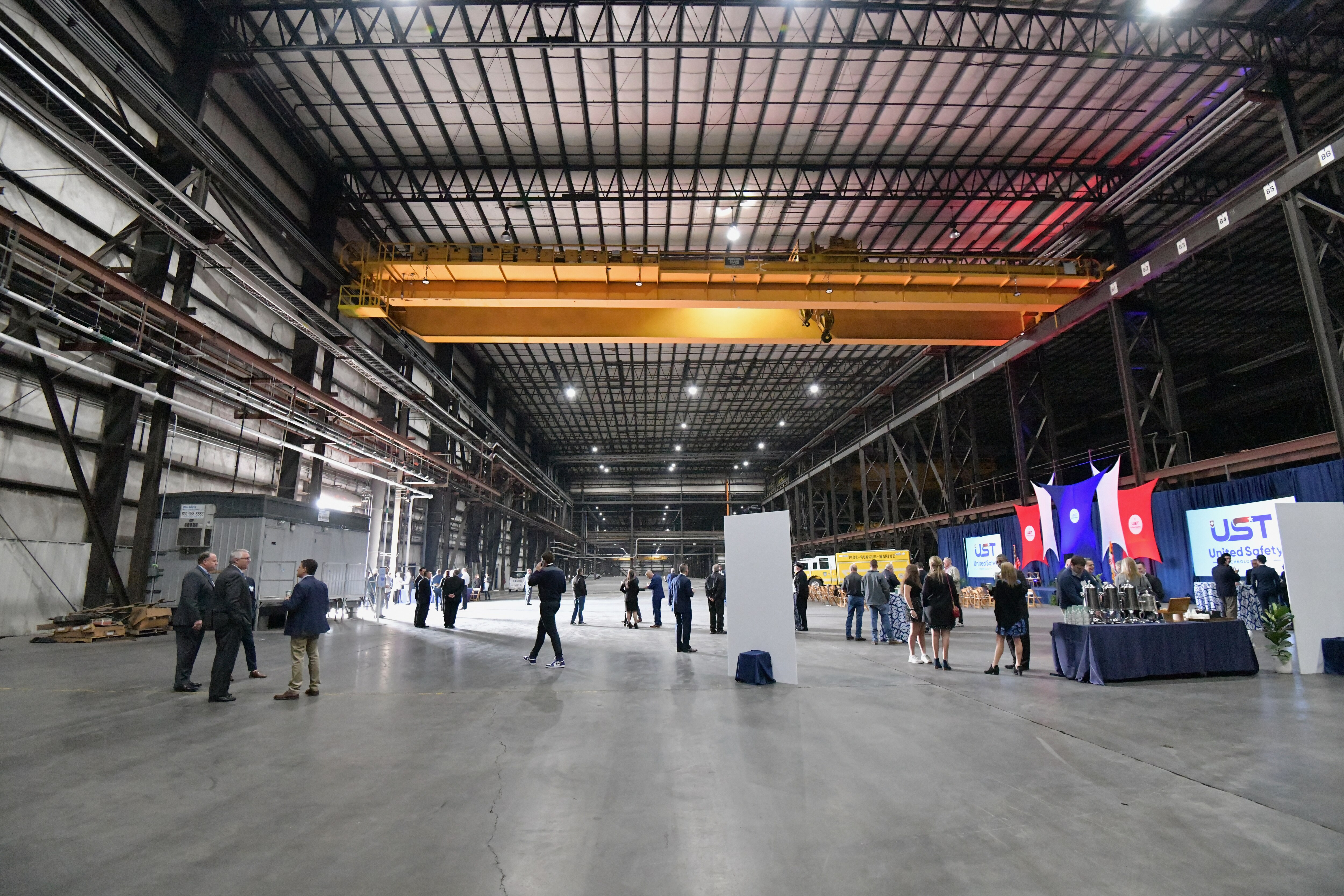 United Safety Technology planned to convert this empty warehouse into a nitrile glove factory employing 2,000 people.