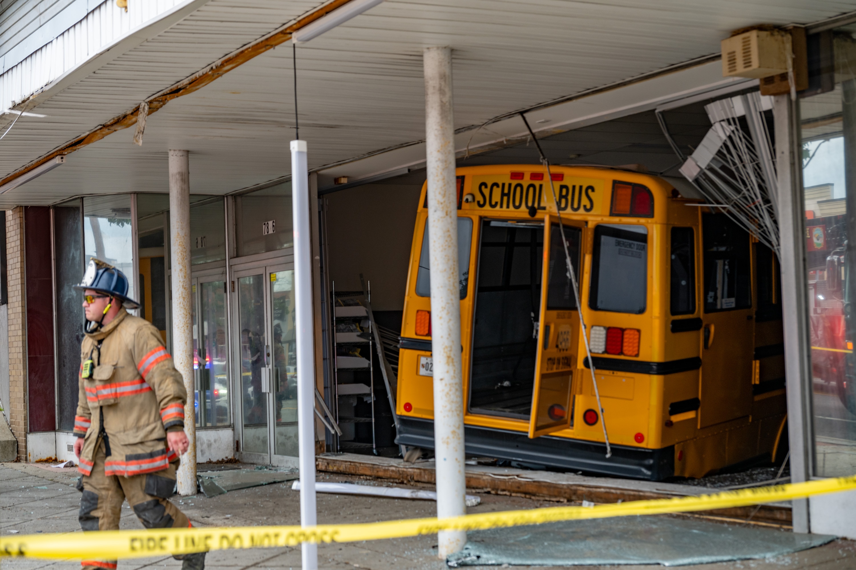 JULY 21, 2026 - A bus crashed into a building in Parkville on Tuesday afternoon, officials said.
