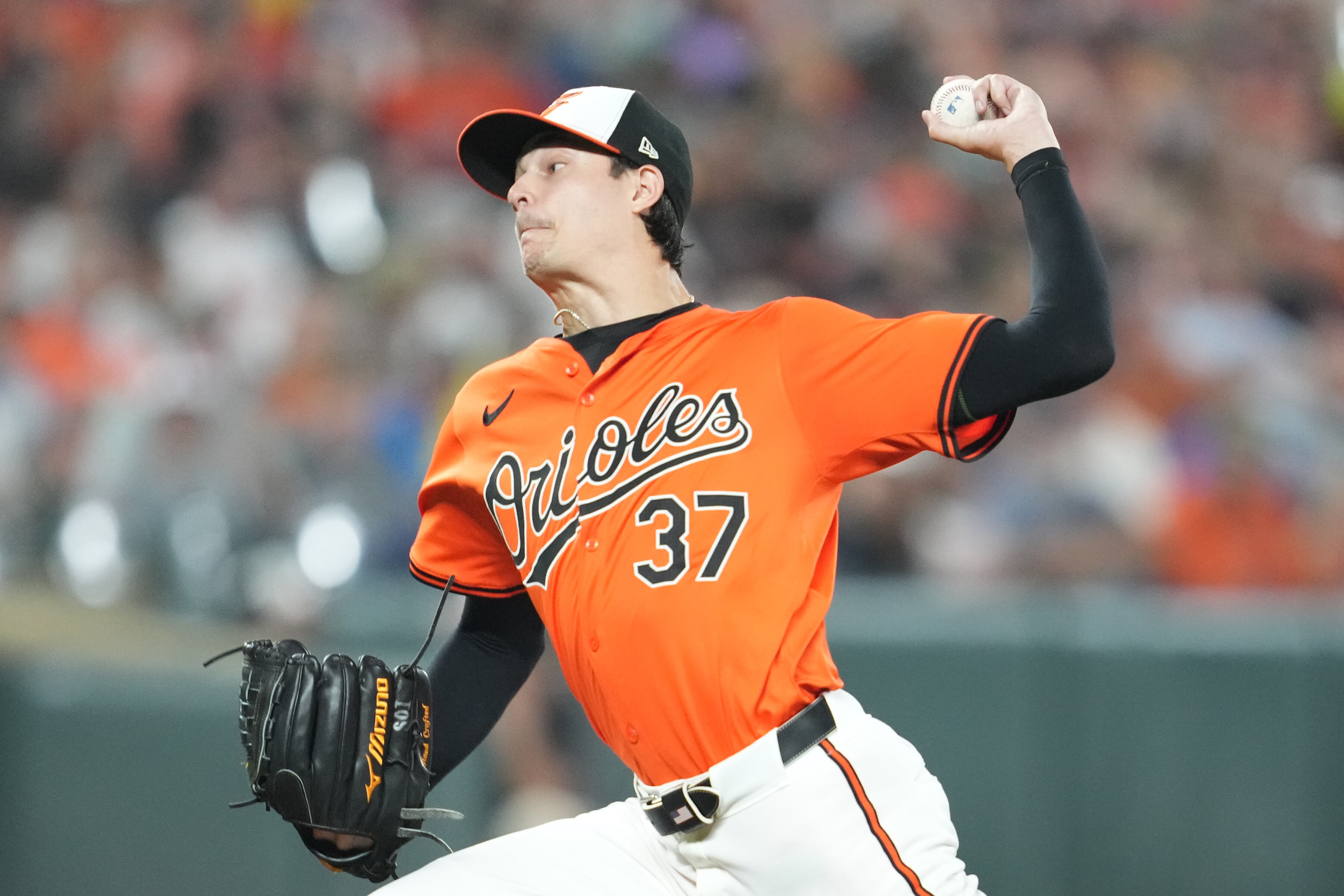 Cade Povich allowed two runs in 6 1/3 innings in his return to the Orioles rotation.