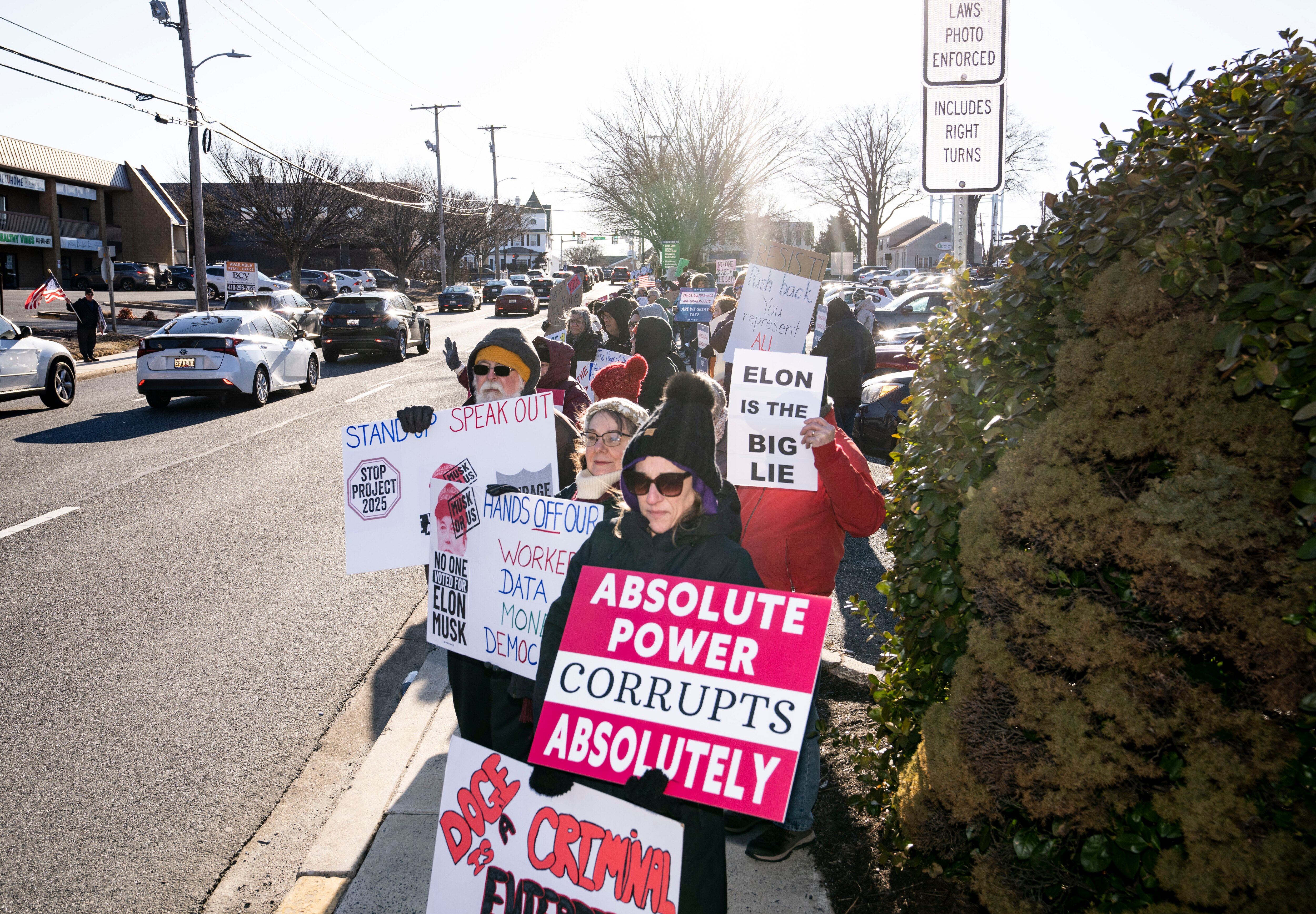 Harford County Democrats and Central Committee held a protest outside of Congressman Andy Harris’ Bel Air office earlier this month.