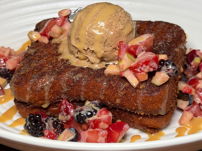 The Chantilly Dream Toast from Union Hill Kitchen & Craft Bar.