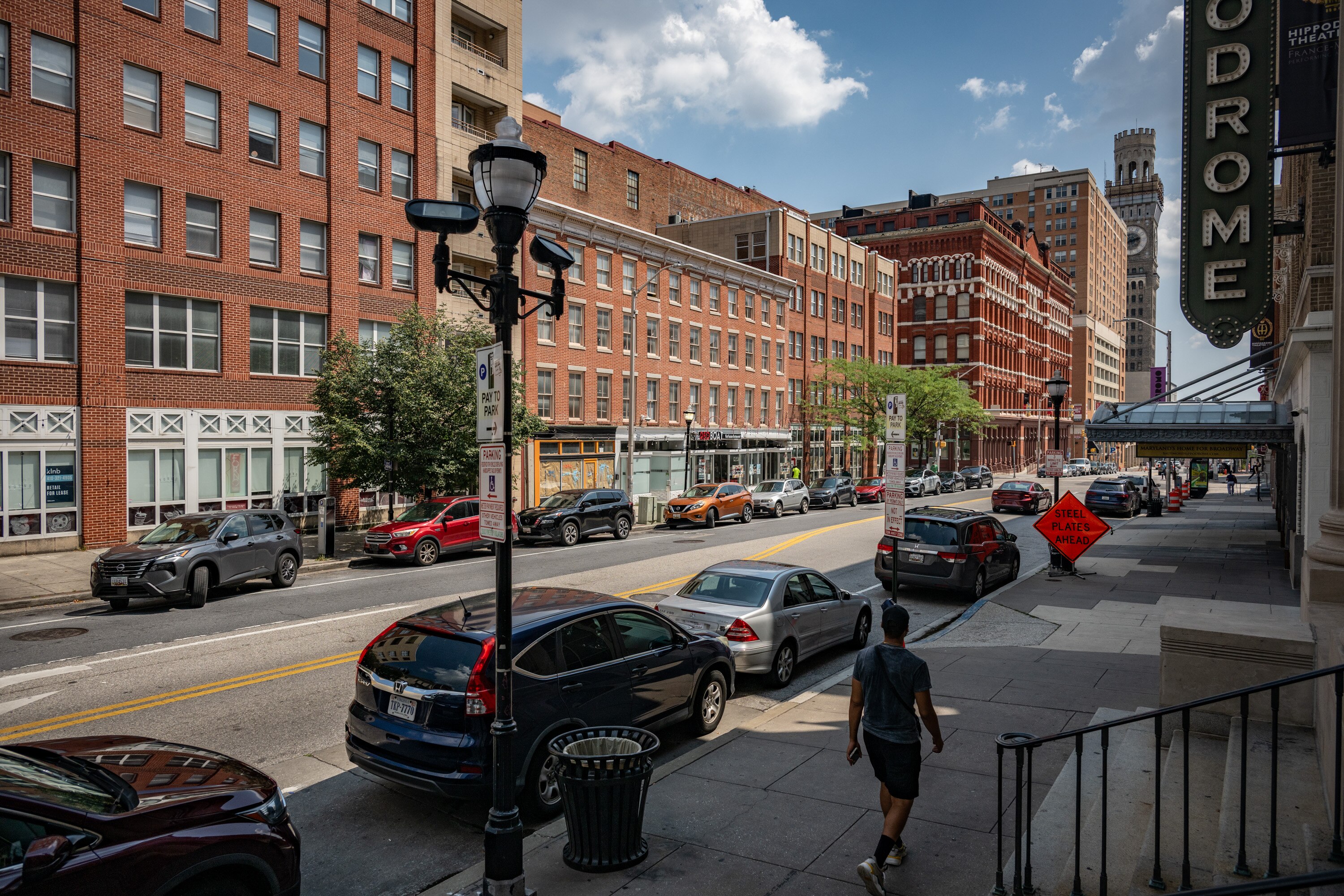 Wednesday, July 30, 2025 — The unit block of North Eutaw Street.