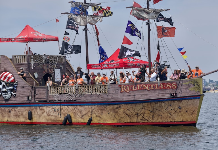 The Urban Pirates Ship in Baltimore's Inner Harbor.