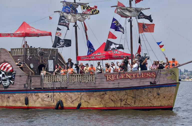 The Urban Pirates Ship in Baltimore's Inner Harbor.