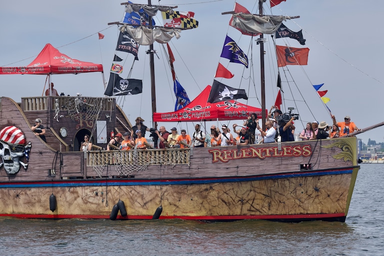 The Urban Pirates Ship in Baltimore's Inner Harbor.