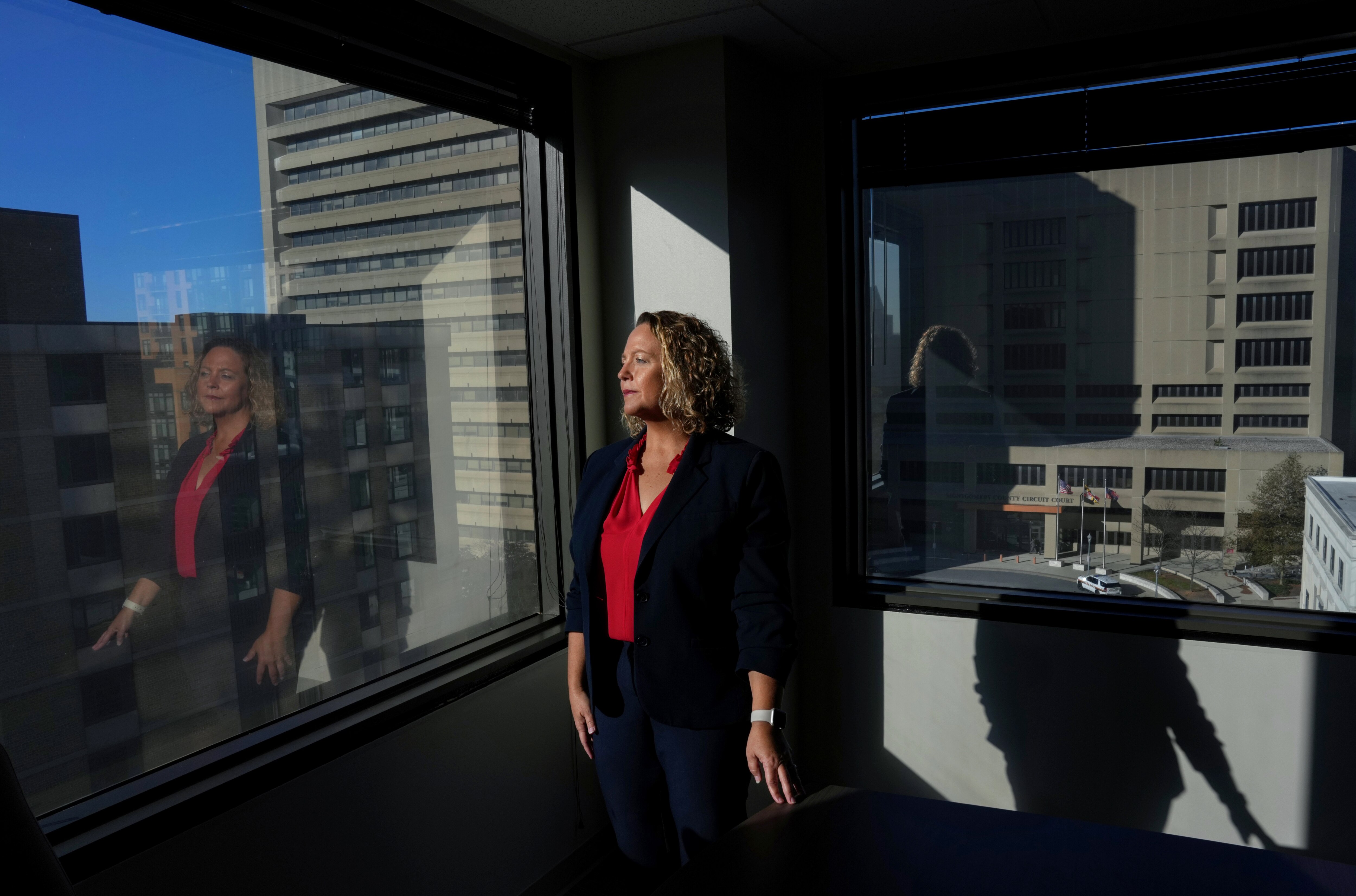Megan Limarzi, the Inspector General for Montgomery County, in her office in Rockville.