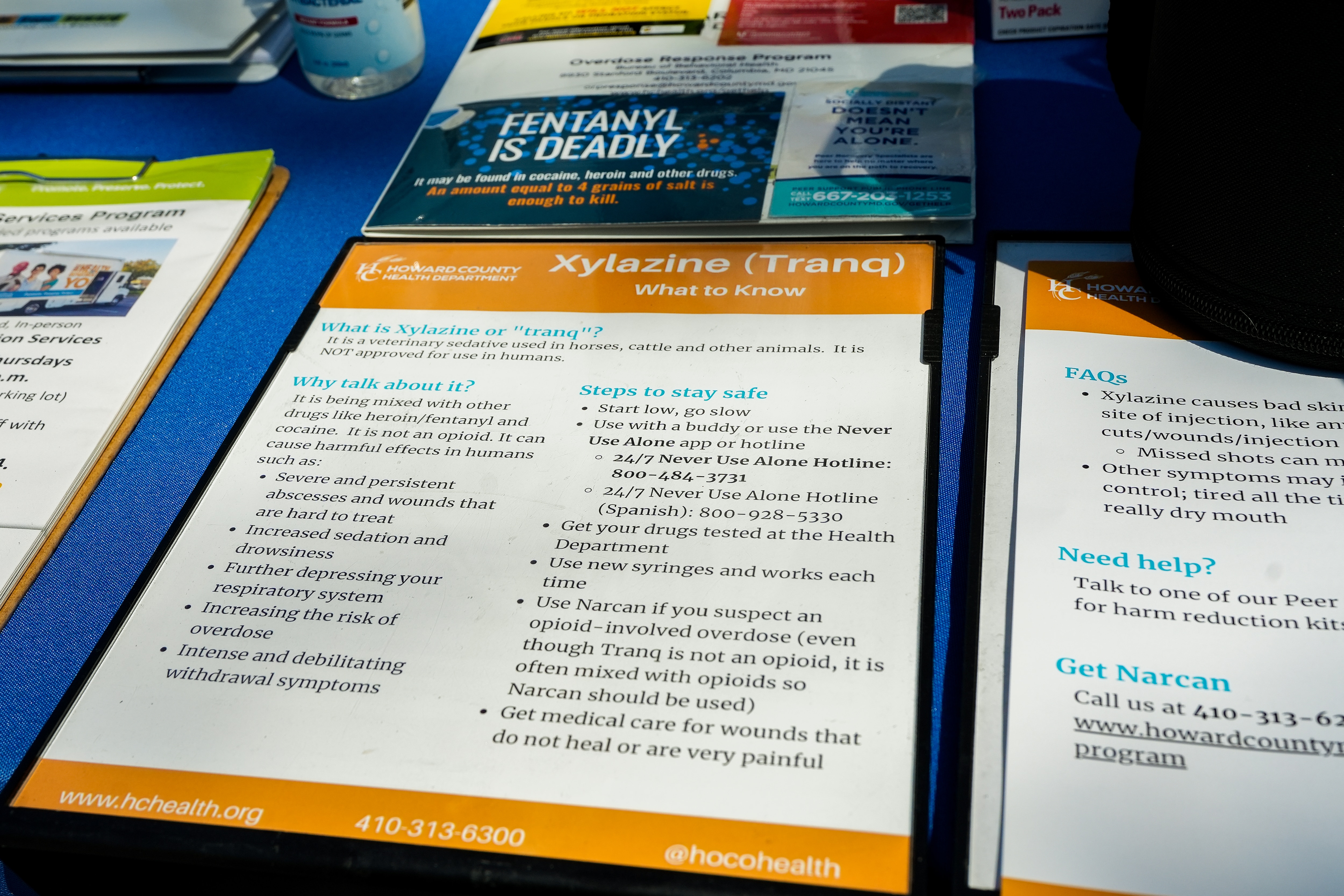 Xylazine is the newest drug to complicate the ever changing illegal drug landscape, in Columbia, Md., April 17, 2023.