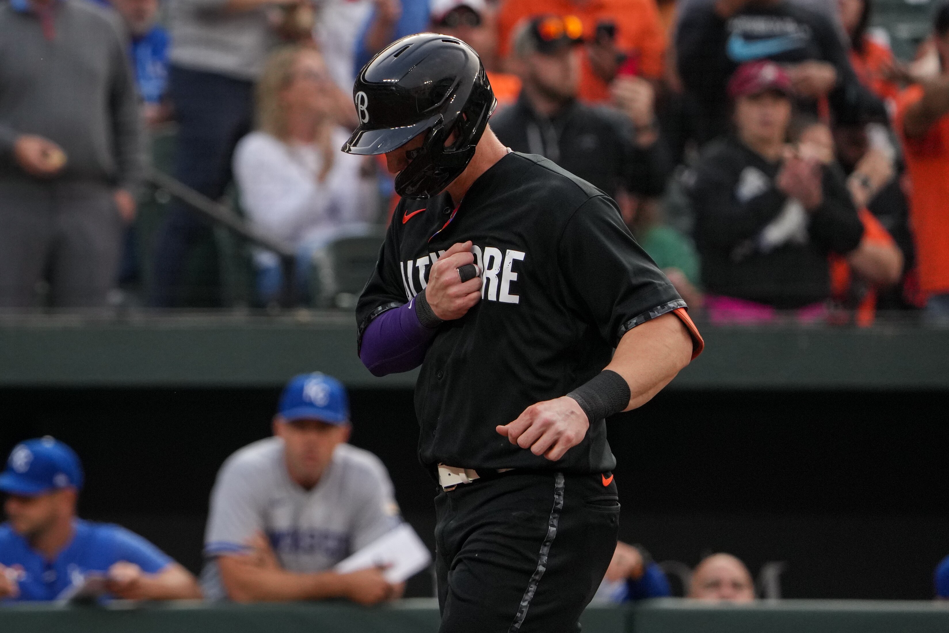 Through his first 67 games, outfielder Austin Hays is in the top 10 in the American League in OPS (.882), slugging percentage (.560), hits (80) and doubles (21).