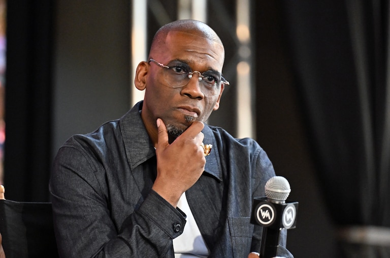LOS ANGELES, CALIFORNIA - JUNE 05: Dr. Jamal H. Bryant speaks onstage during WayMaker Men's Summit Presented By BET Experience – Day 1 on June 05, 2025 in Los Angeles, California.