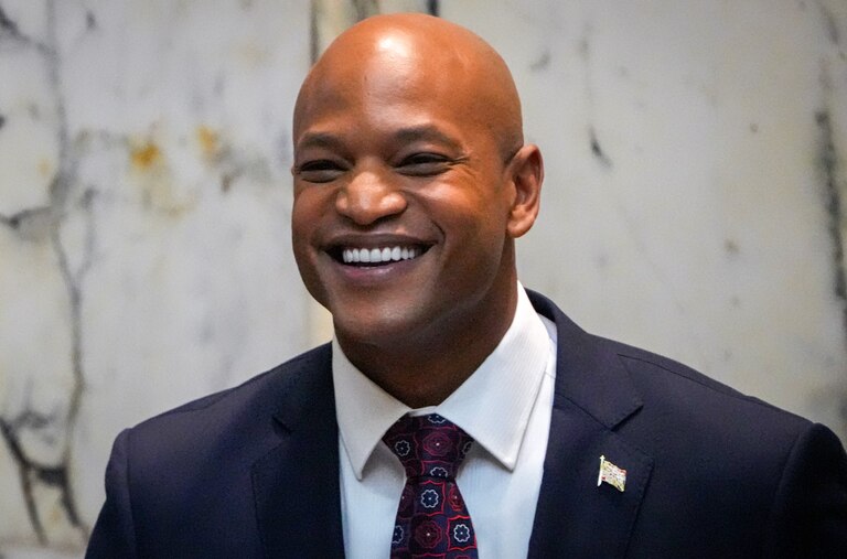 Maryland Gov. Wes Moore delivers his first State of the State address on 2/1/23 at the Maryland State House.