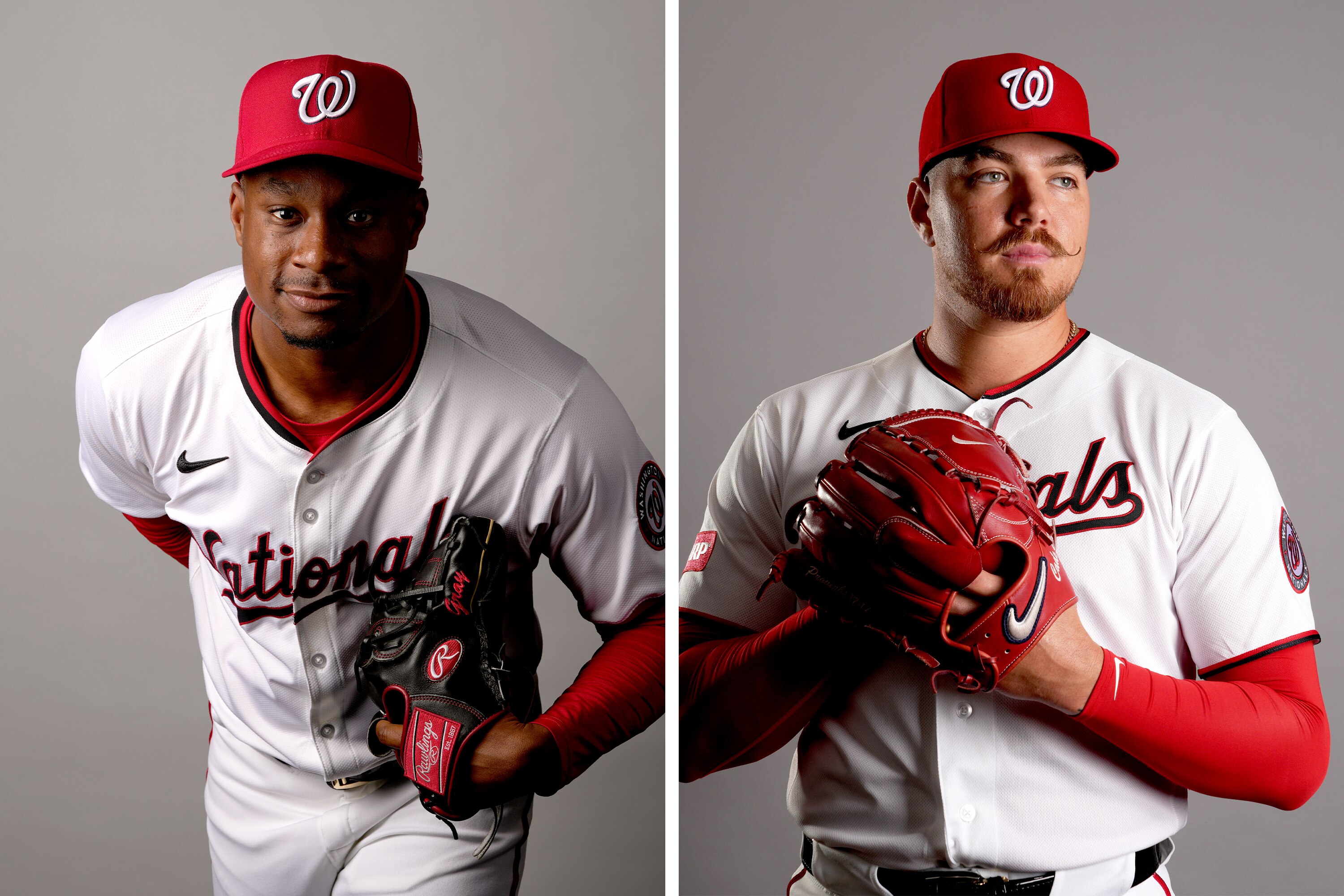 The Nationals’ Josiah Gray, left, and Cade Cavalli have both undergone Tommy John elbow reconstruction surgery.