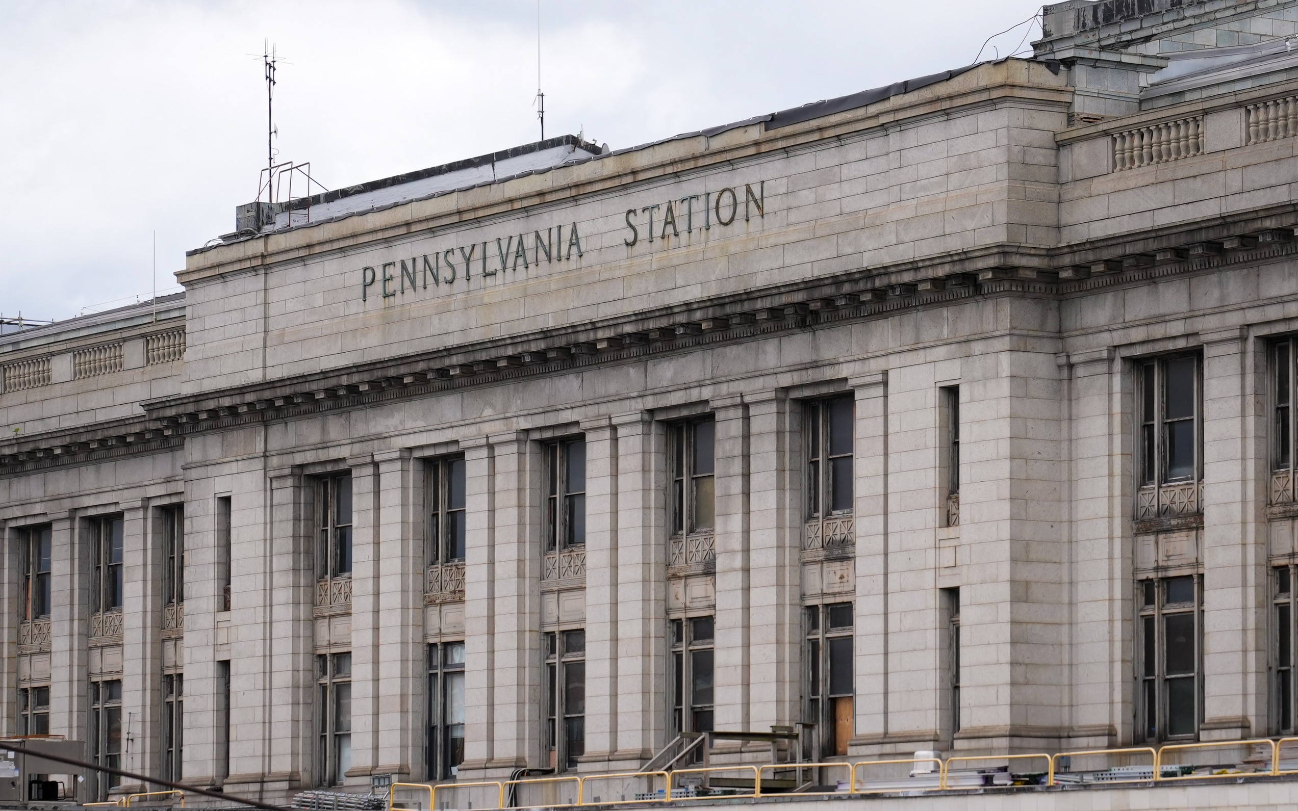 The exterior of Penn Station on Saturday, October 21.