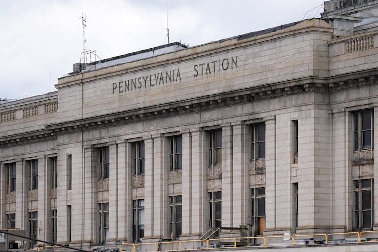 The exterior of Penn Station on Saturday, October 21.