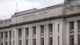 The exterior of Penn Station on Saturday, October 21.