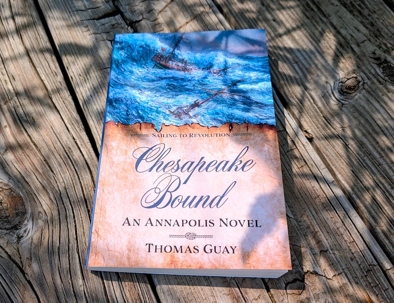 The Banner Book Club will talk with Tom Guay about his book, "Chesapeake Bound." It's the first in a planned series set in the lead-up to the American Revolution.