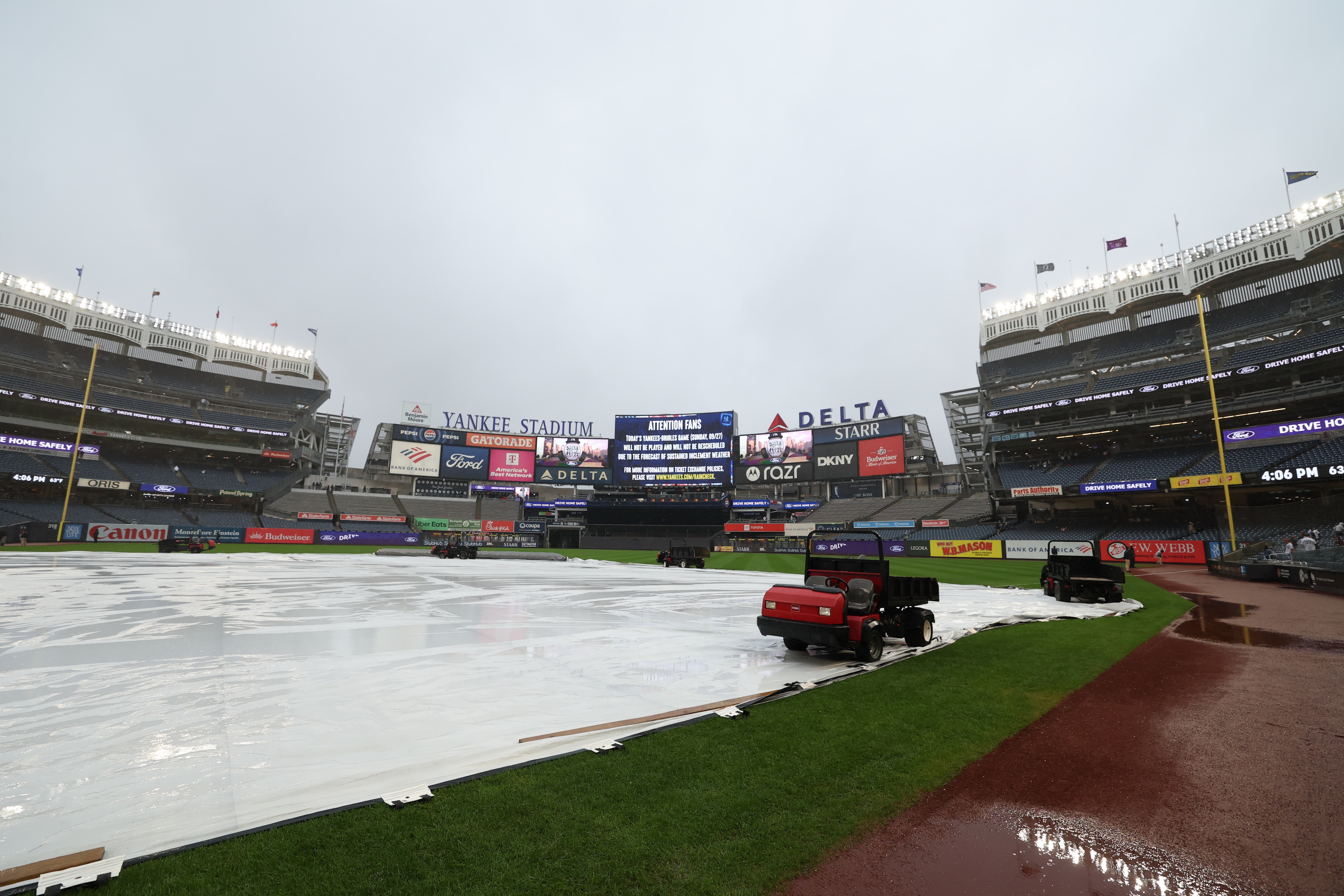 Sunday’s cancellation means the Orioles’ season ends at 161 games for the first time in 18 years.
