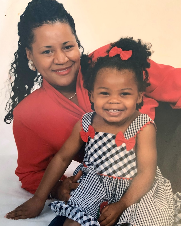 Shina Parker and her daughter, Destiny.