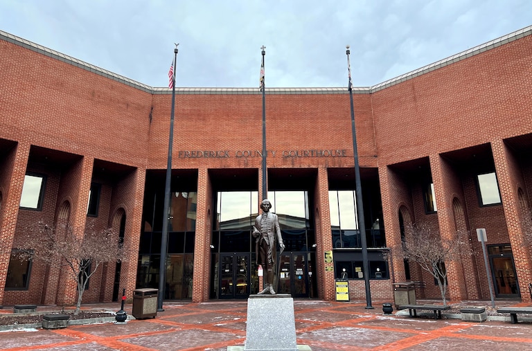 The Frederick County Courthouse.