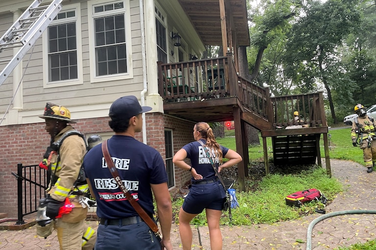 Howard County Fire and Rescue Services on site at The Wayside Inn on Saturday July 18.