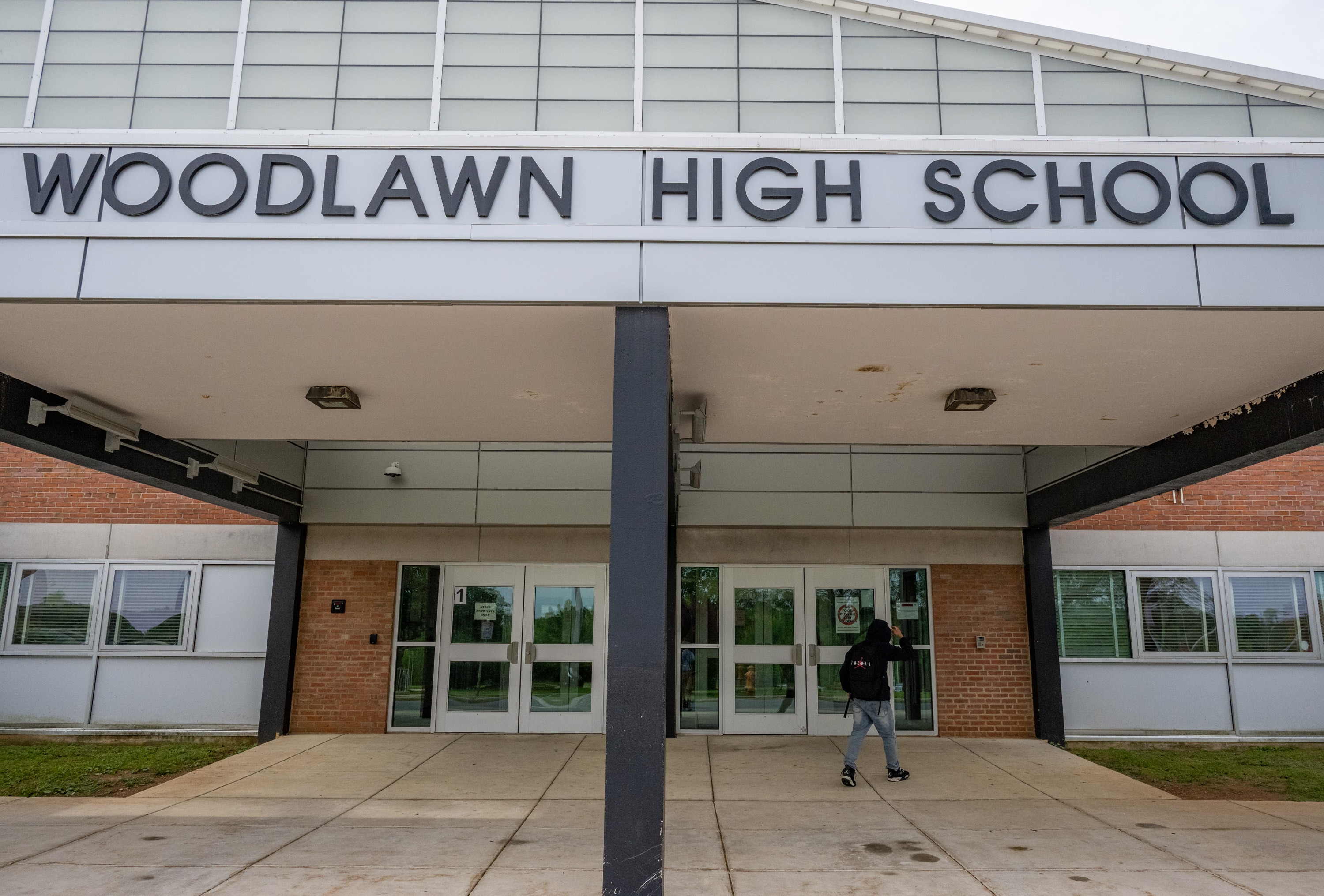 A Woodlawn High School student was found with a loaded gun on Wednesday morning.