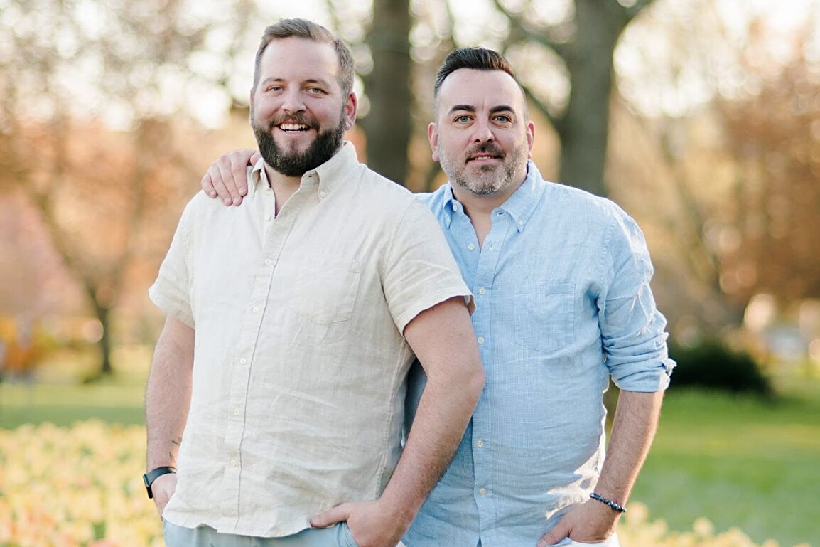 Cole Bishop, left, and Matt McCoy are planning to get married before Donald Trump is inaugurated as President in 2025.