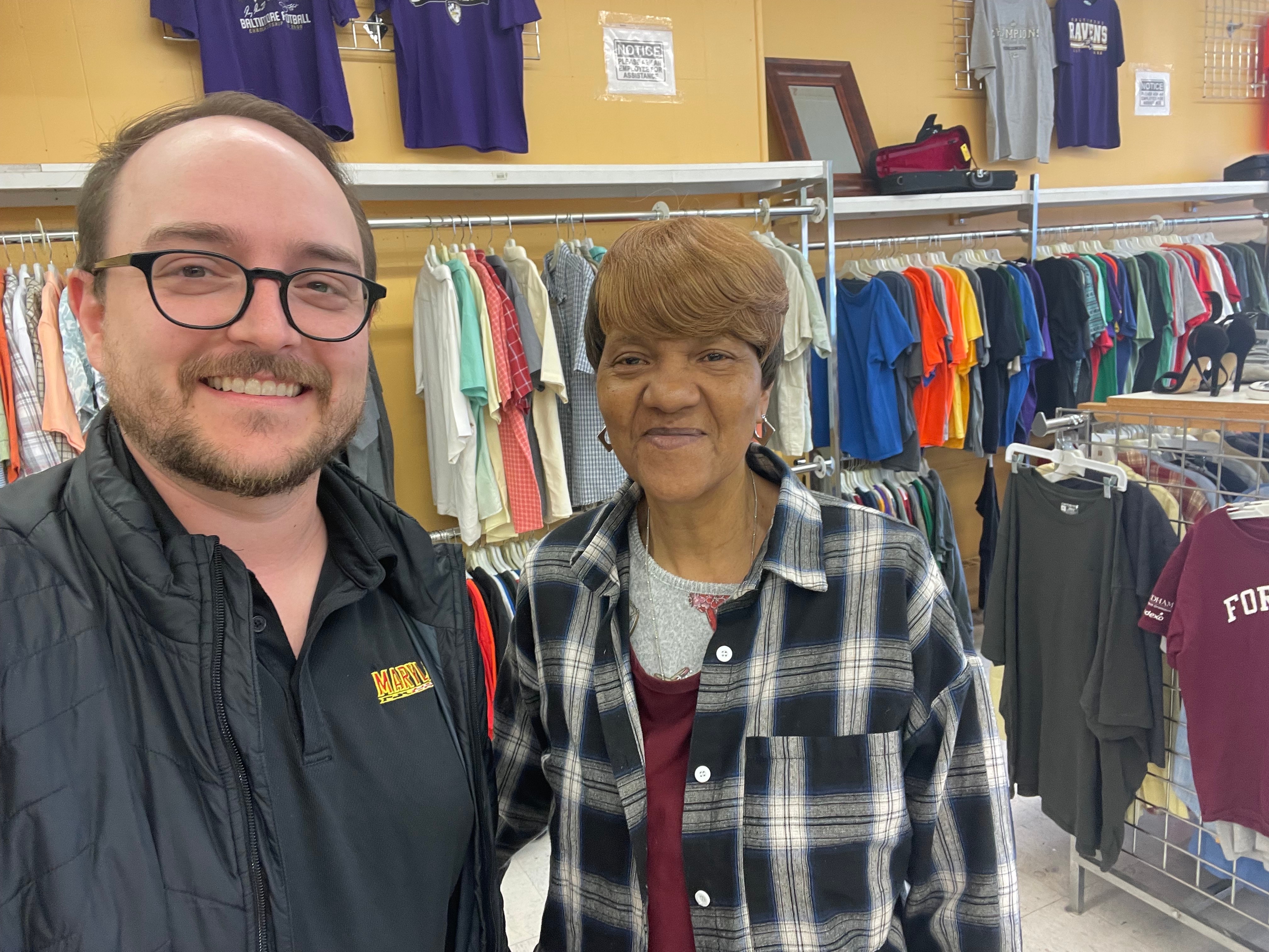 Brooks DuBose went shopping at a thrift story in his Baltimore neighborhood and happened to meet Gwendolyn Wiggins, grandmother to Terps star Derik Queen.