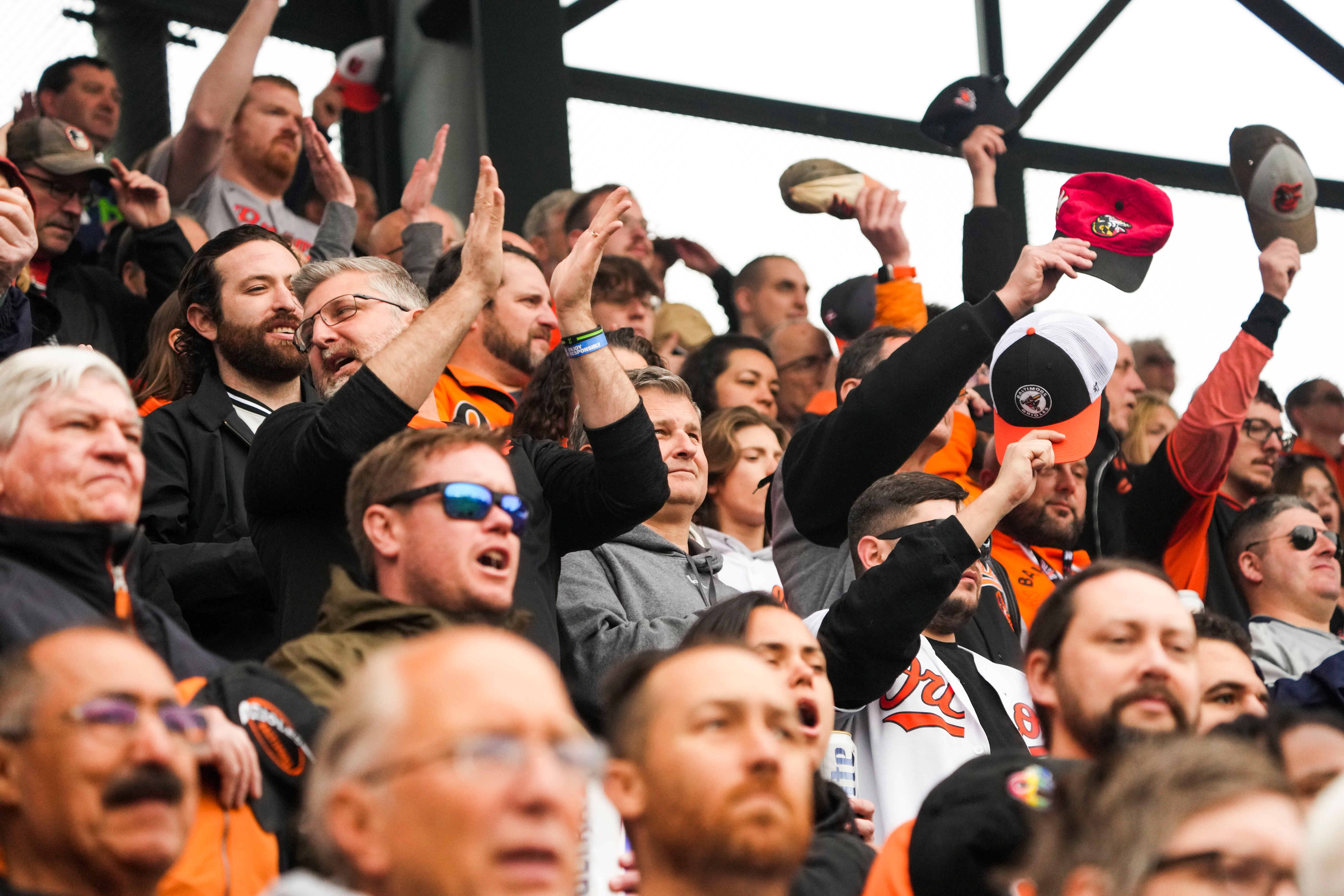 Scenes of the Orioles' home opener at Camden Yards on April 7, 2023.