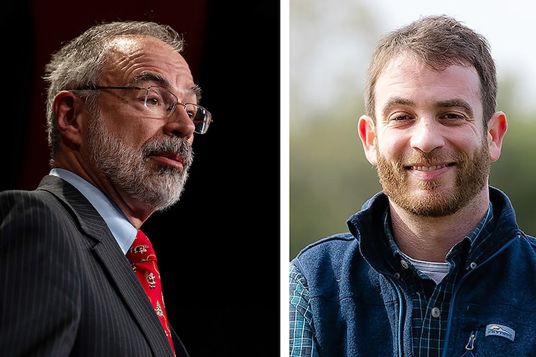 Candidates for the 1st District, Republican Rep. Andy Harris, left, and Democratic candidate Dan Schwartz, right, will take part in a forum held at 6:00 p.m. Tuesday at the Chesapeake Grove Intergenerational Center in Cambridge.