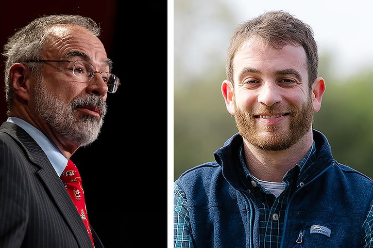 Candidates for the 1st District, Republican Rep. Andy Harris, left, and Democratic candidate Dan Schwartz, right, will take part in a forum held at 6:00 p.m. Tuesday at the Chesapeake Grove Intergenerational Center in Cambridge.