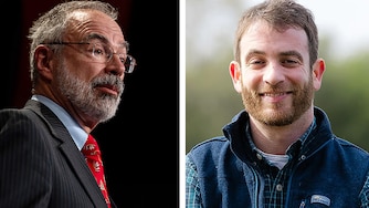 Candidates for the 1st District, Republican Rep. Andy Harris, left, and Democratic candidate Dan Schwartz, right, will take part in a forum held at 6:00 p.m. Tuesday at the Chesapeake Grove Intergenerational Center in Cambridge.