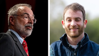 Candidates for the 1st District, Republican Rep. Andy Harris, left, and Democratic candidate Dan Schwartz, right, will take part in a forum held at 6:00 p.m. Tuesday at the Chesapeake Grove Intergenerational Center in Cambridge.