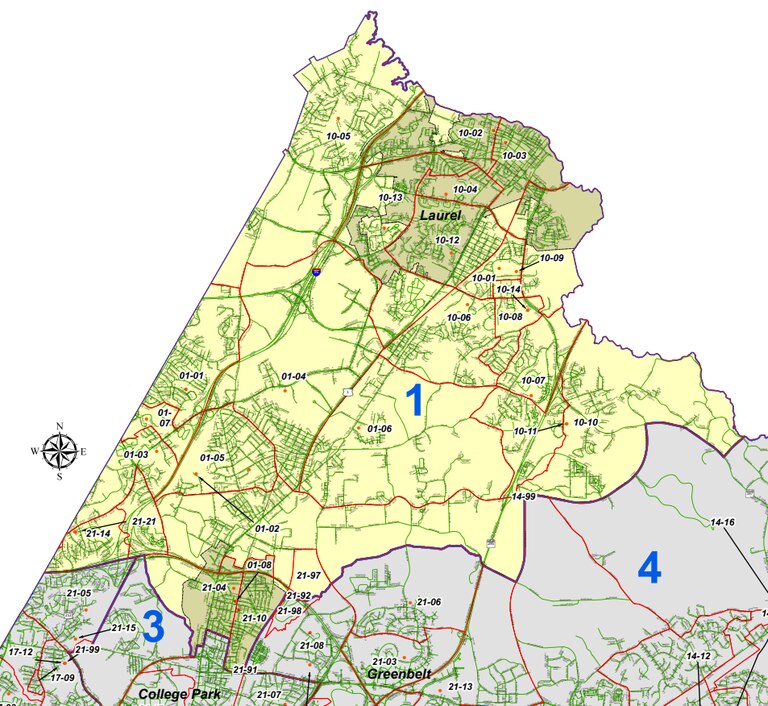 District 1 in Prince George’s County, Maryland.