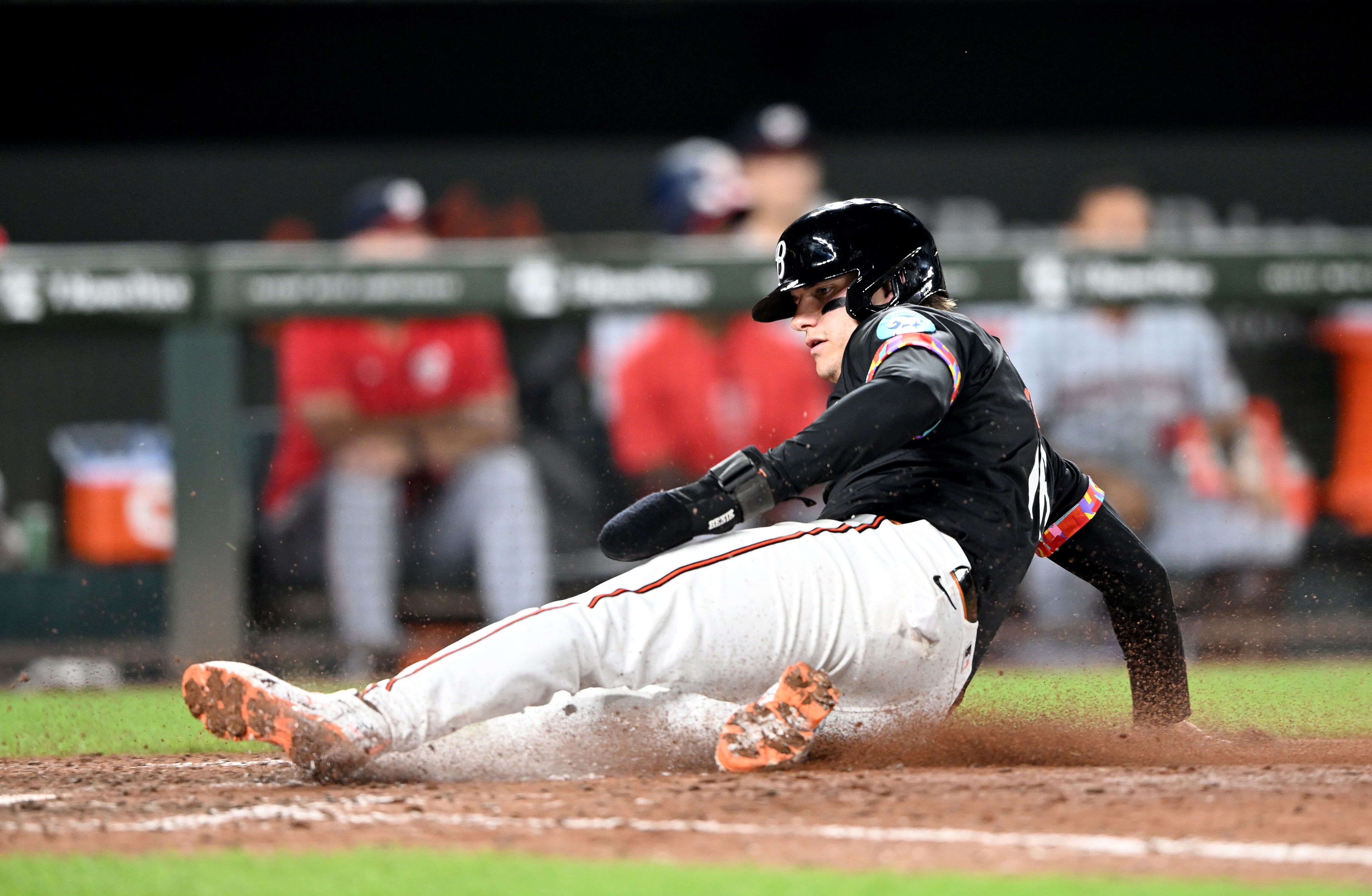 Coby Mayo, who went 1-for-17 during his first foray in the majors, could slide back onto the roster Sunday.
