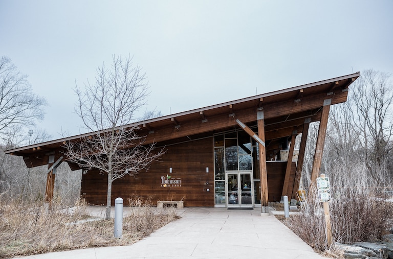 The Robinson Nature Center is seen on February 8, 2025 in Columbia, Maryland.