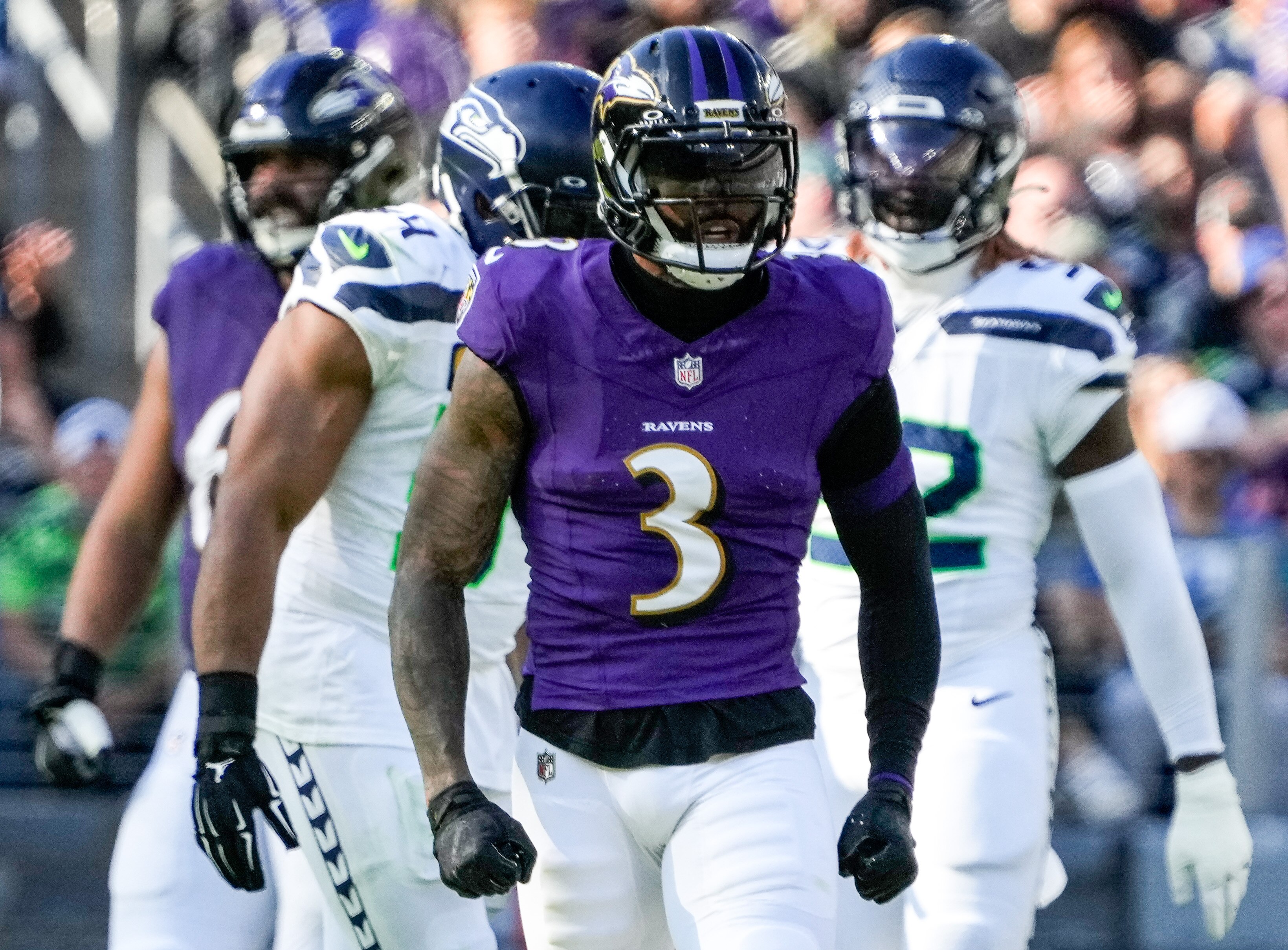 Baltimore Ravens wide receiver Odell Beckham Jr. during the game against the Seattle Seahawks at M&T Bank Stadium on Nov. 5.