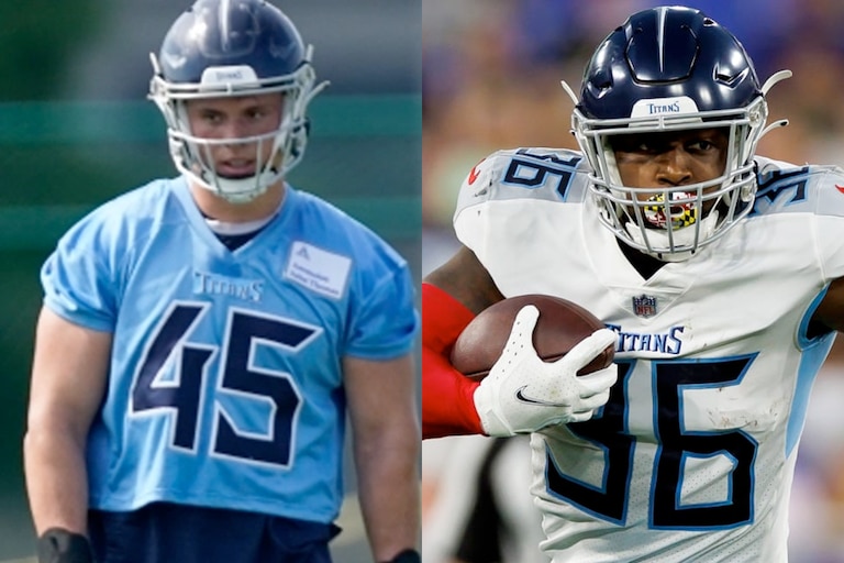 Chance Campbell (left), a sixth-round draft choice, and Julius Chestnut, an undrafted rookie free agent, were far from locks to make the Tennessee Titans this summer, but each former MIAA football star earned a roster spot when camp broke.