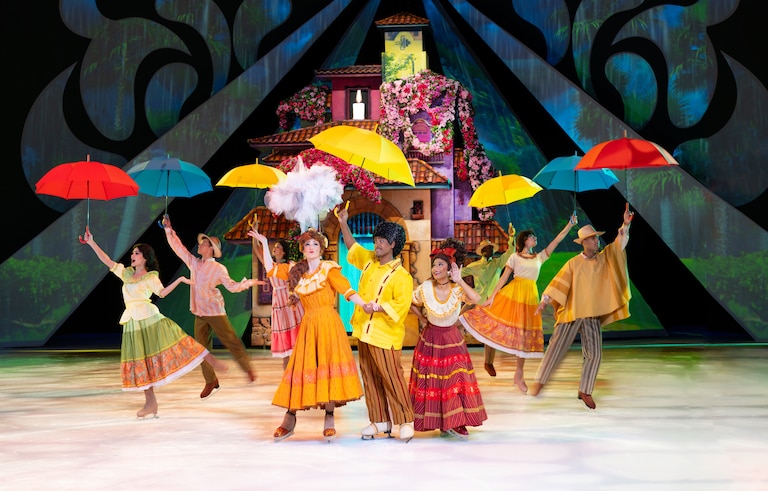 An “Encanto” scene from Disney on Ice, which takes over CFG Bank Arena this weekend in downtown Baltimore.
