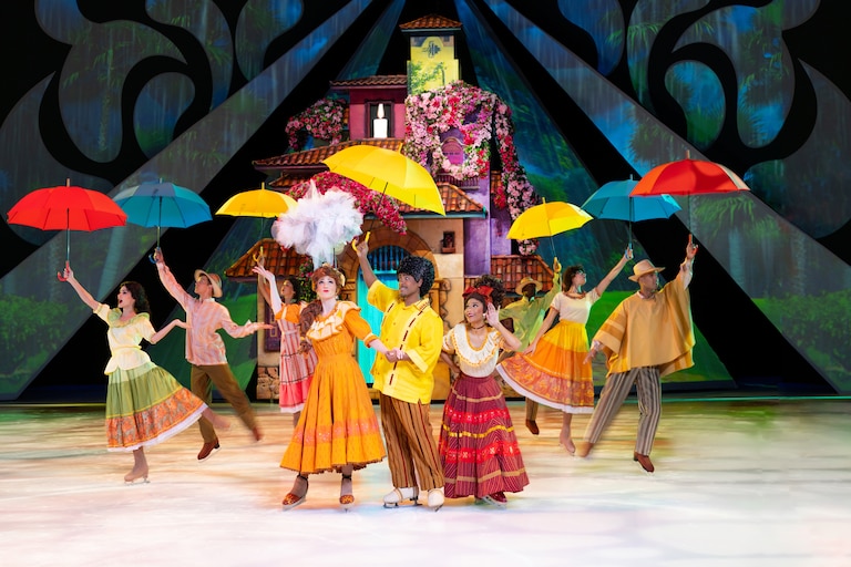 An “Encanto” scene from Disney on Ice, which takes over CFG Bank Arena this weekend in downtown Baltimore.