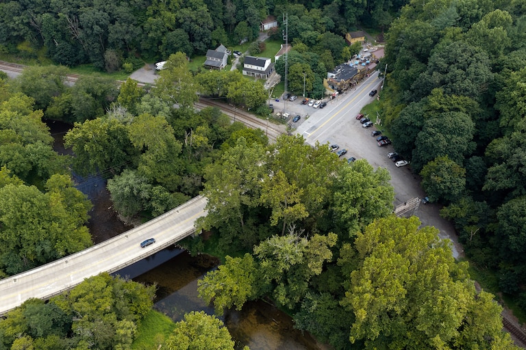 Visitors to Patapsco Valley State Park's Woodstock area often park near the Woodstock Inn, pictured, near the Patapsco River.