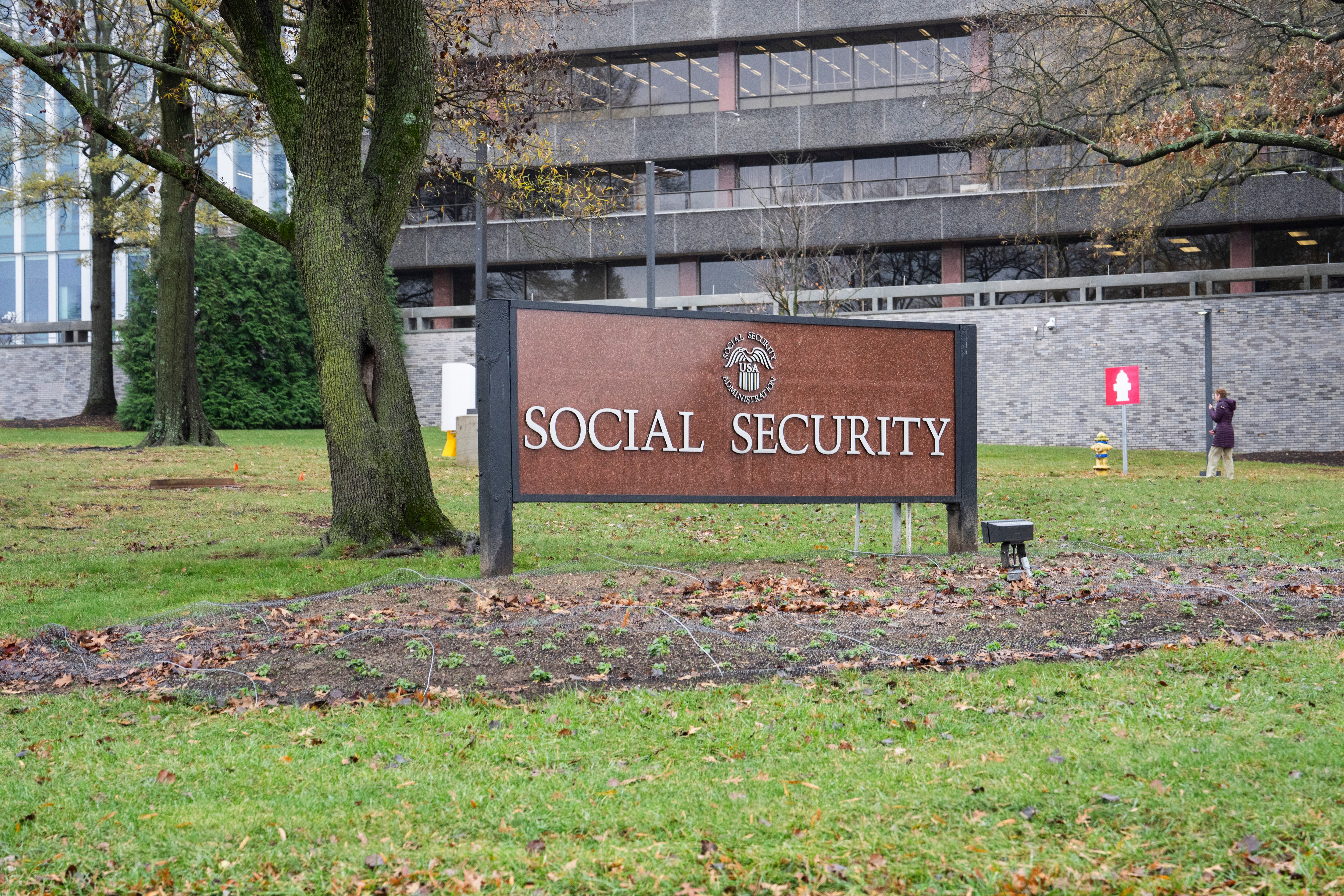 Views of the U.S. Social Security Administration Headquarters in Woodlawn.