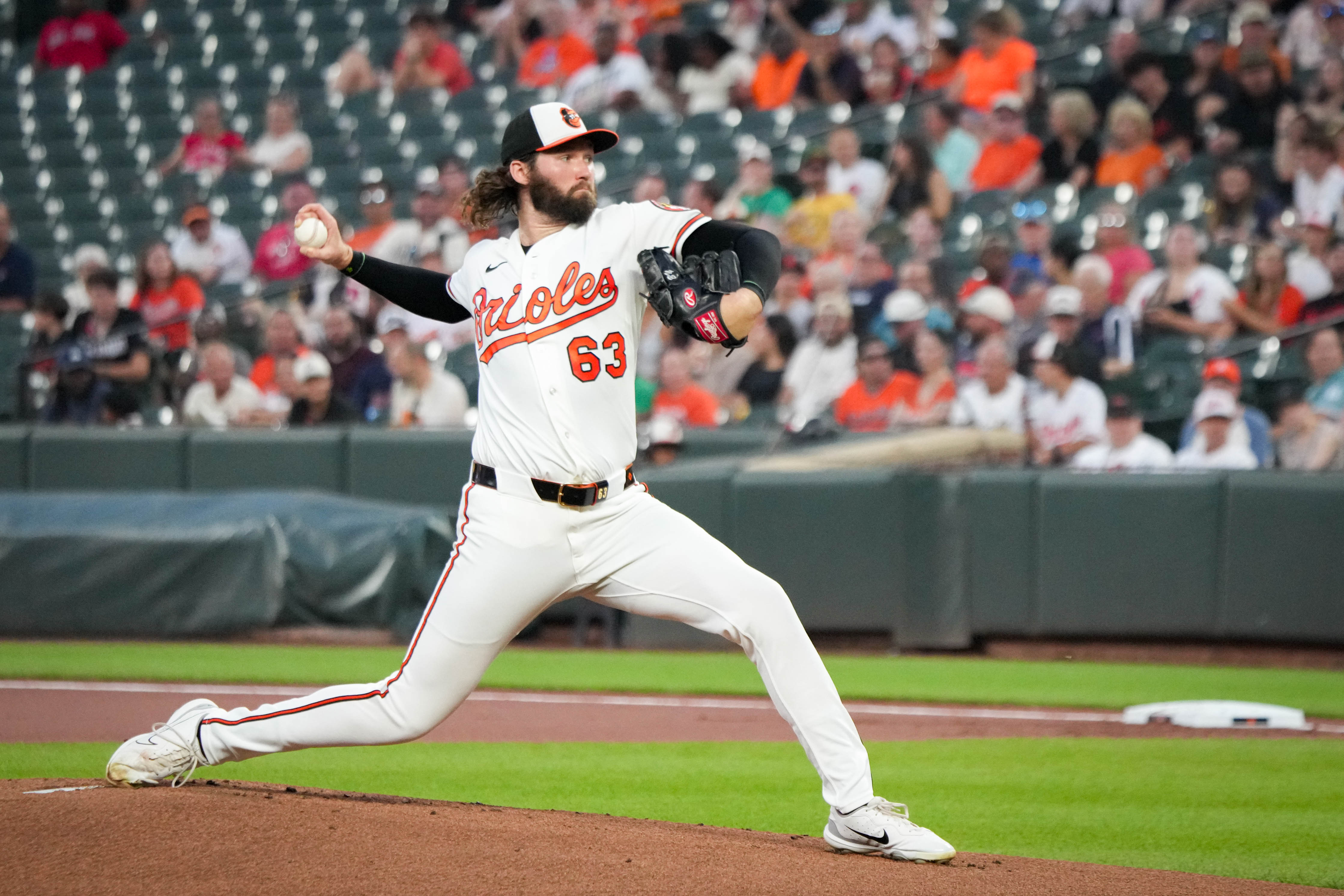 Against one of the league’s best offenses, Brandon Young did everything a proven big league starter should. Young is seen her pitching against the Red Sox earlier this month.