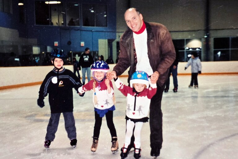Richard Parsons and this three kids skating.
