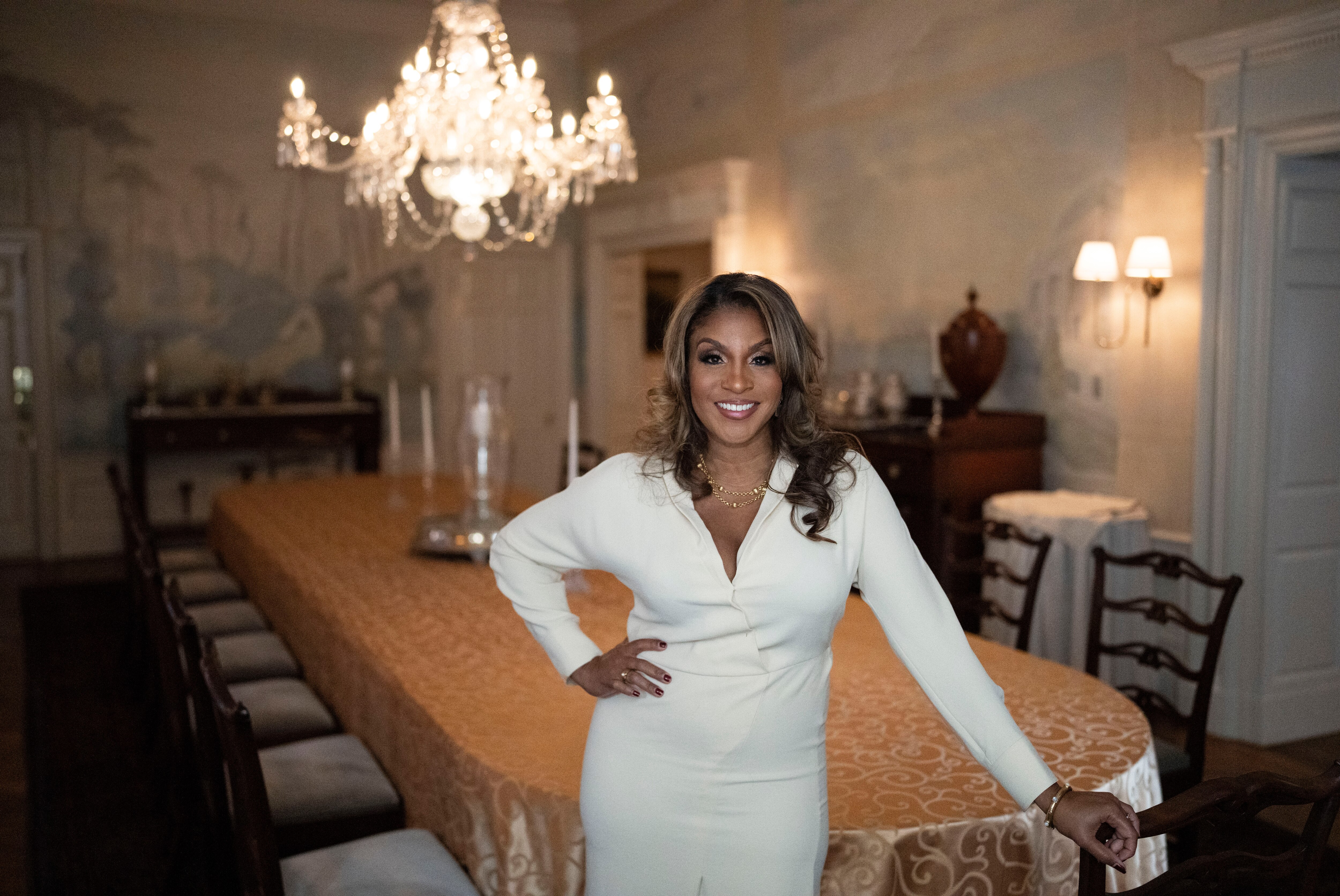 First Lady Dawn Moore aimed to infuse the historic Government House with modernity while honoring its history.