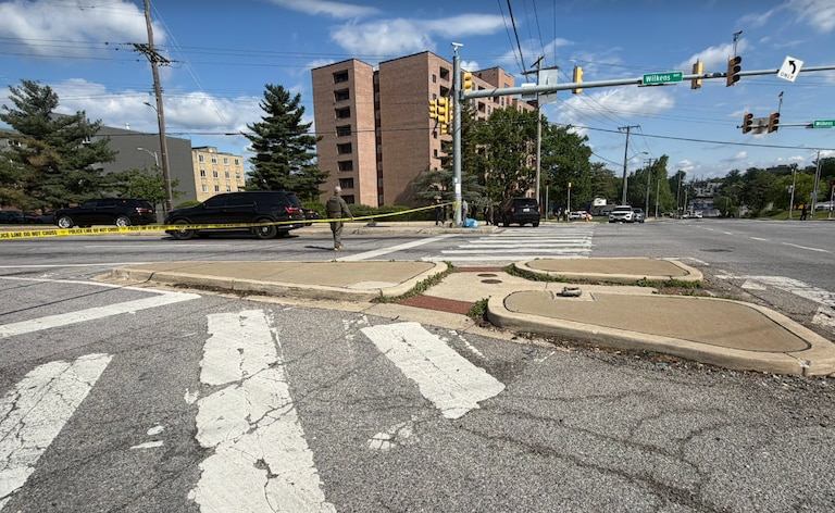 Baltimore Police said there was a police shooting near the intersection of Wilkens and South Caton avenues on Thursday, May 14, 2026.