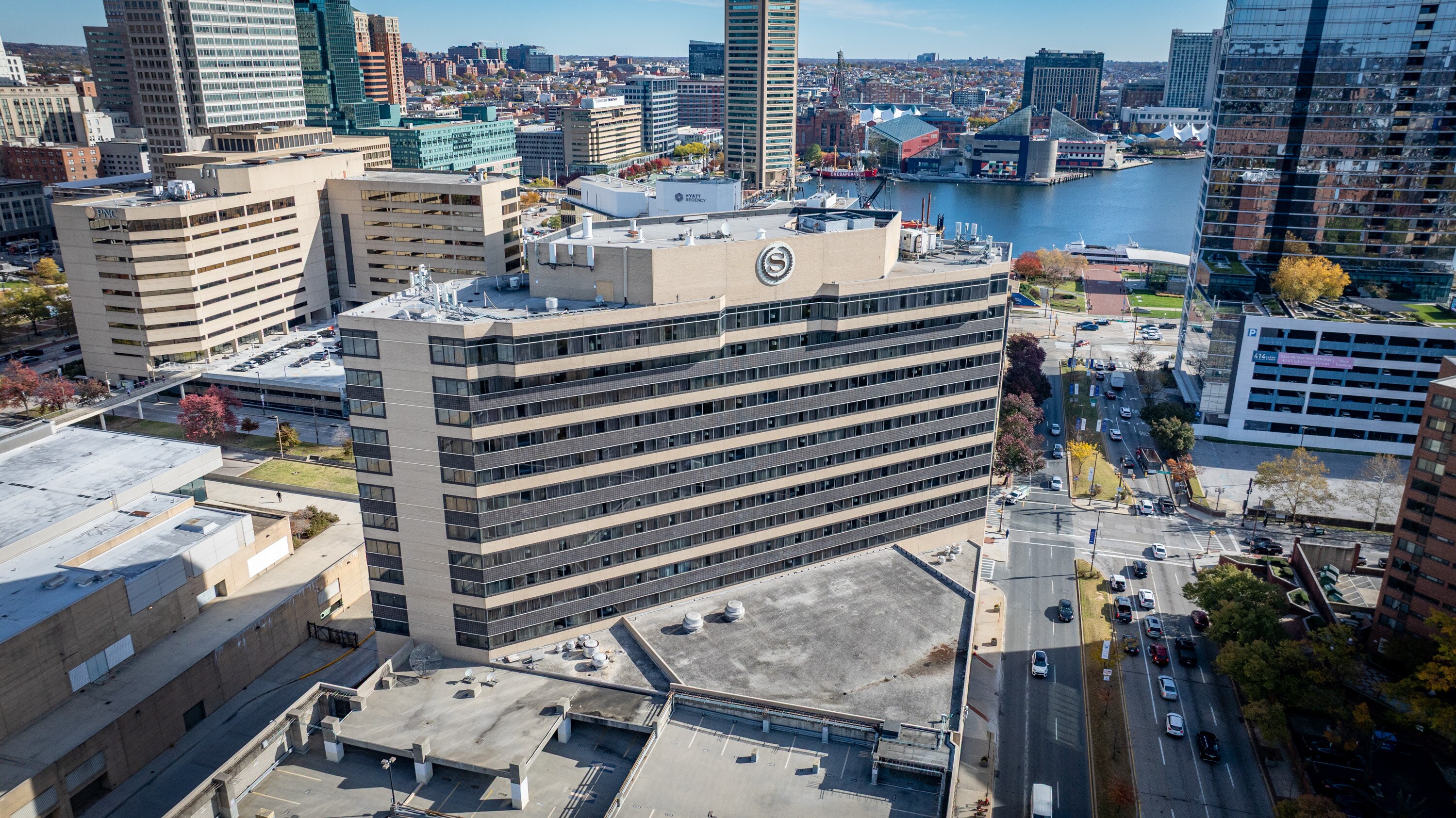 The Sheraton Inner Harbor Hotel is located just a short distance from the Baltimore Convention Center.